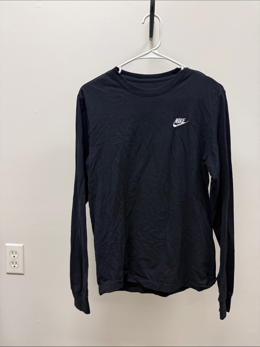 Nike Black Long Sleeve Logo Tee